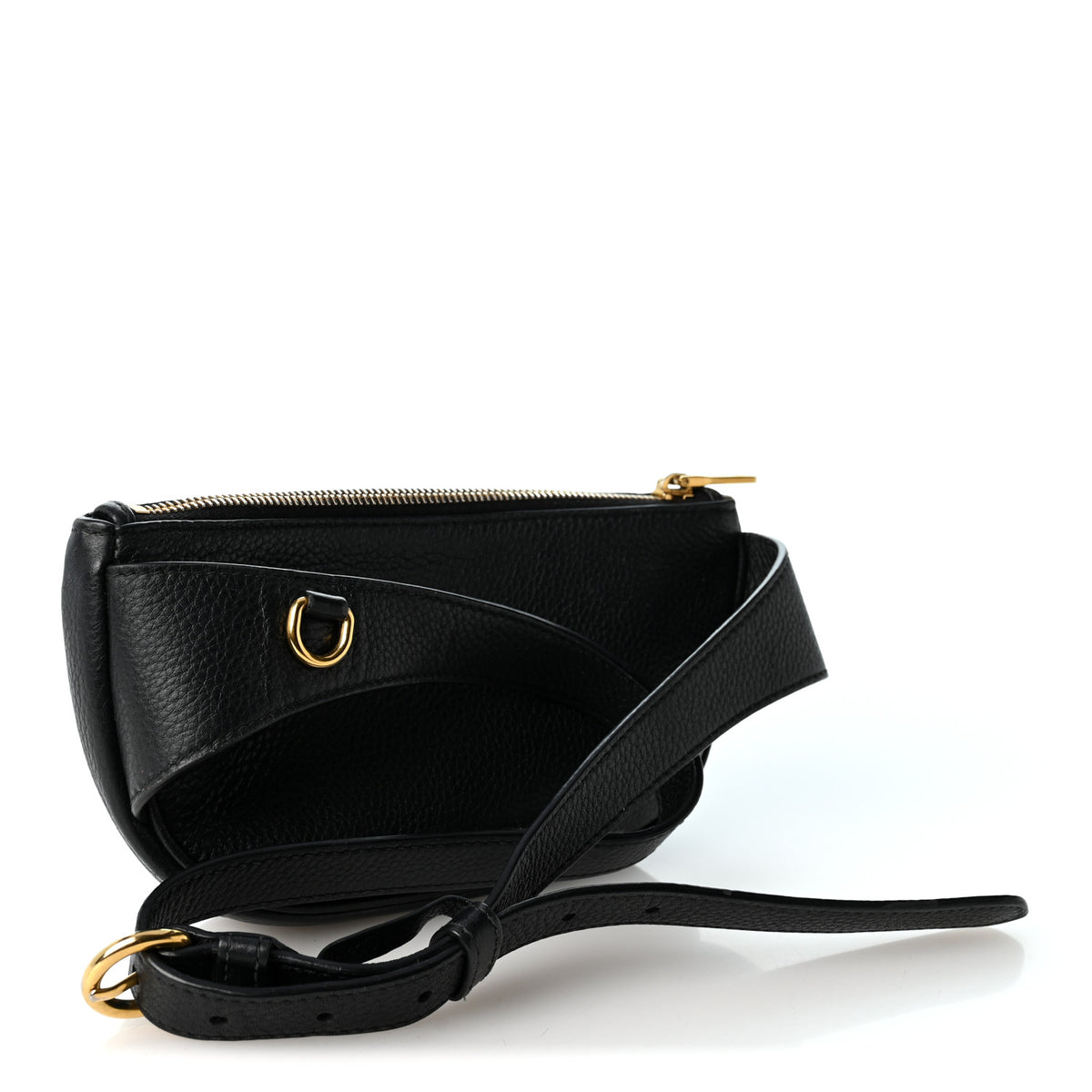 Vitello Daino Small Belt Bag Black