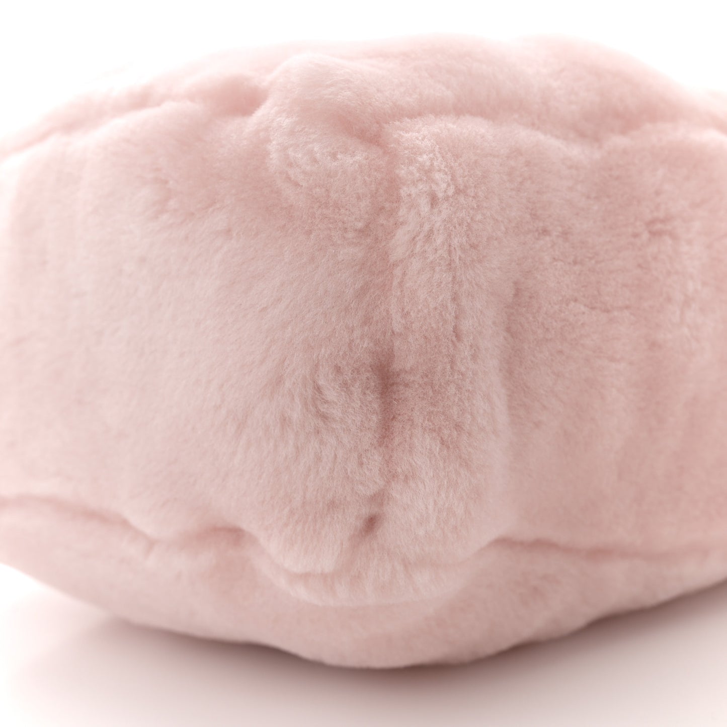 Shearling Logo Tote Bag Orchidea