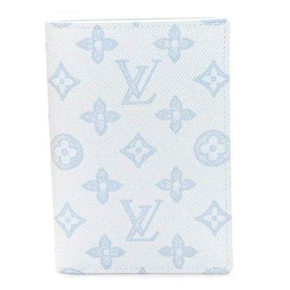 Louis Vuitton Monogram Origine Passport Cover Bleu Courrier 1 of 7