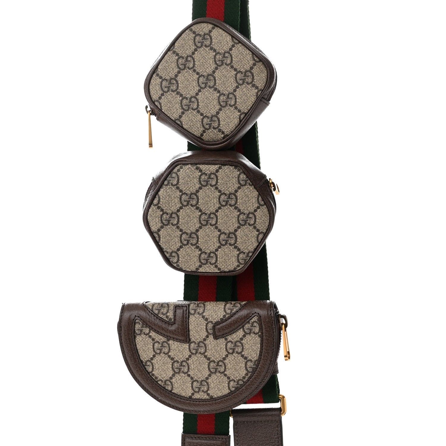 Gucci GG Supreme Monogram Web Ophidia Mini Multiway Bag Beige Ebony 12 of 14