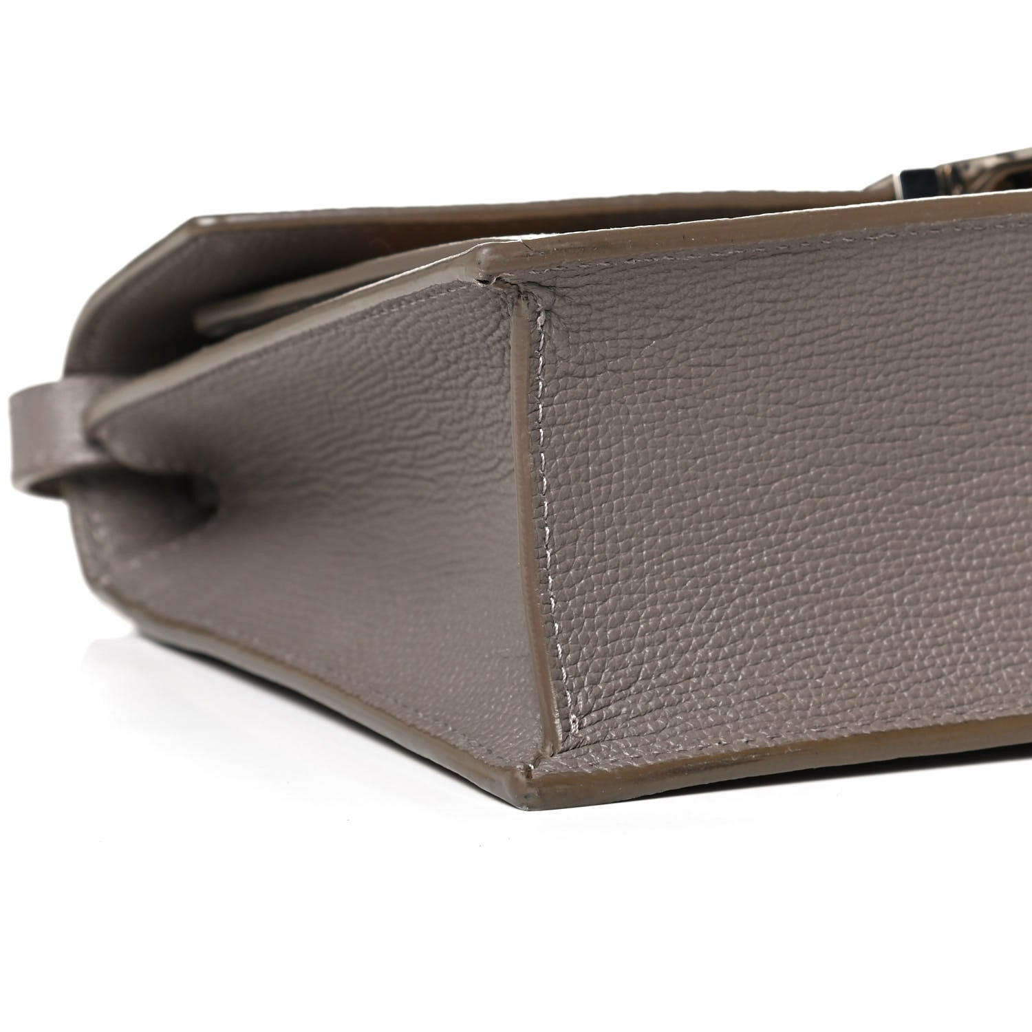Burberry Grainy Calfskin Vintage Check Small Macken Crossbody Bag Taupe Brown 10 of 13