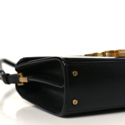 Saint Laurent Calfskin Mini Classic Monogram Cassandra Top Handle Black 7 of 8