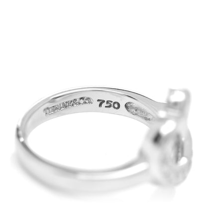 Tiffany 18K White Gold Diamond Paloma Picasso Loving Heart Ring 47 4 5 of 5