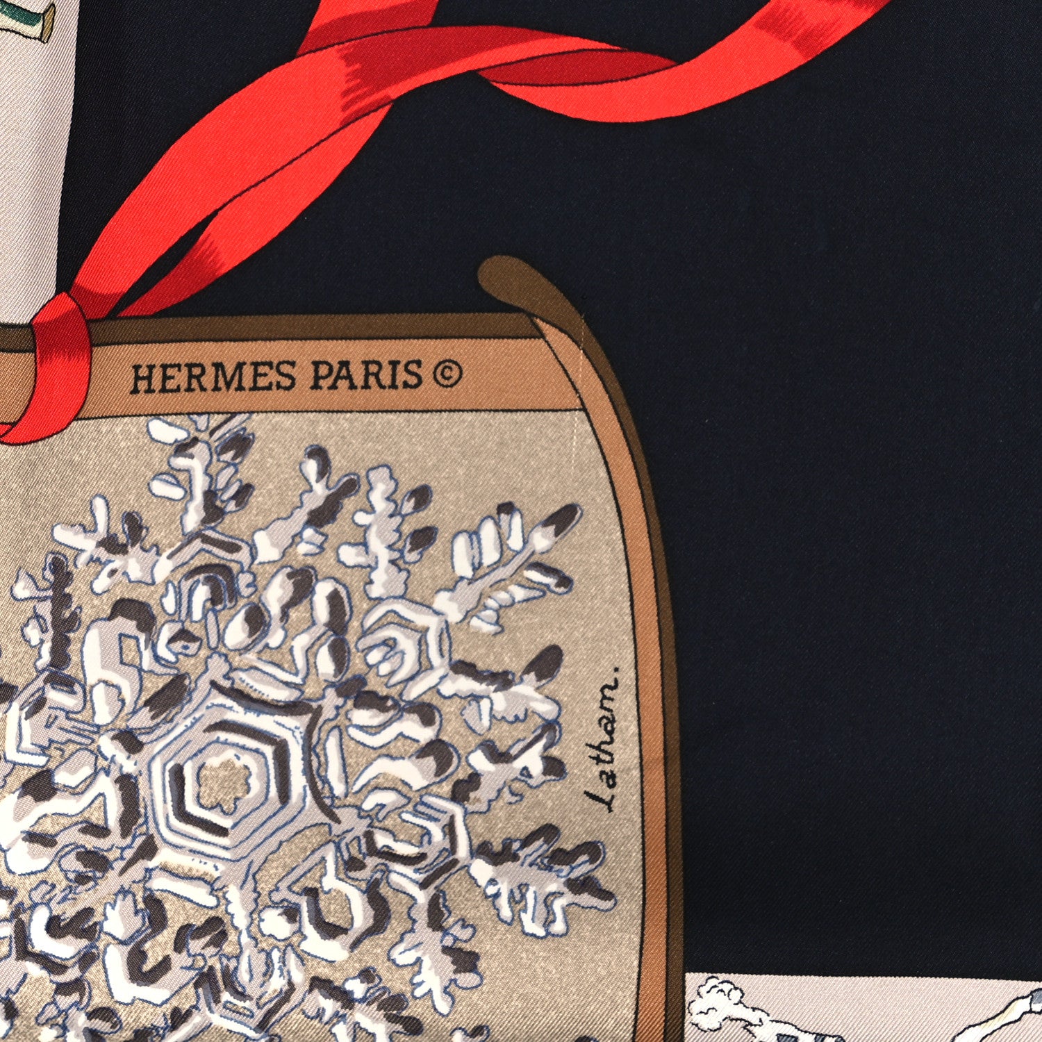 Hermes Silk Neige d' Antan Scarf 90 2 of 4