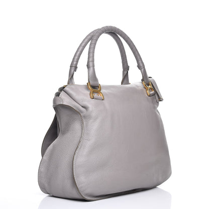 Chloe Calfskin Large Marcie Satchel Cashmere Grey 3 of 12