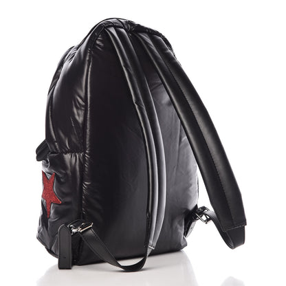 Stella McCartney Polyamide Falabella Go Glitter Stars Backpack Black 3 of 7