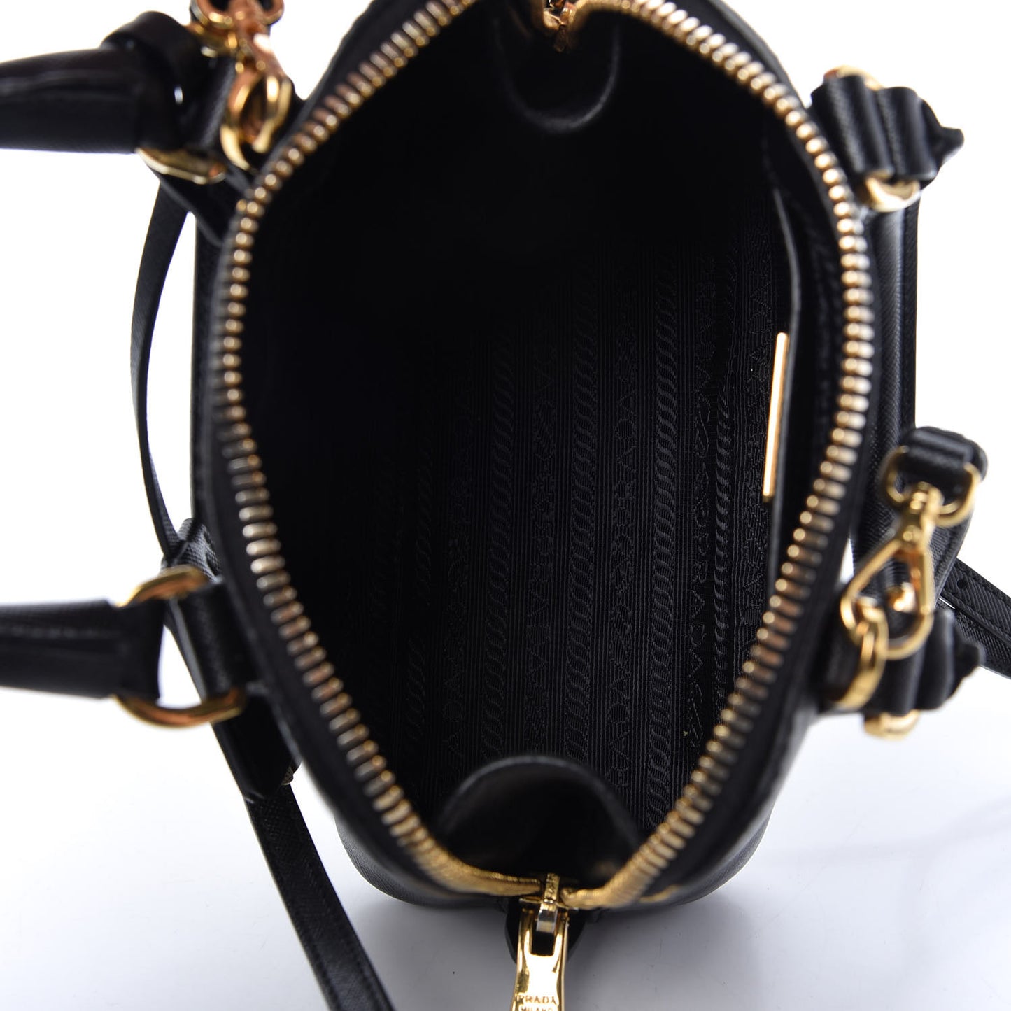 Saffiano Lux Mini Promenade Tote Black