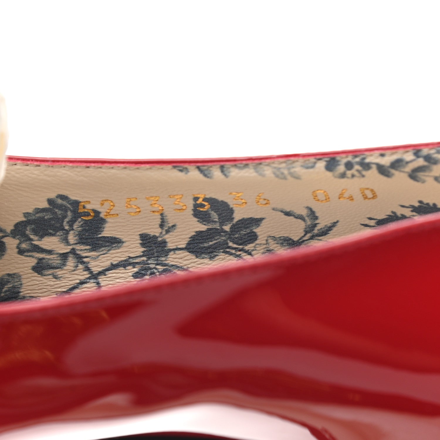 Gucci Vernice GG Victoire 55mm Loafer Pumps 36 Hibiscus Red 8 of 9