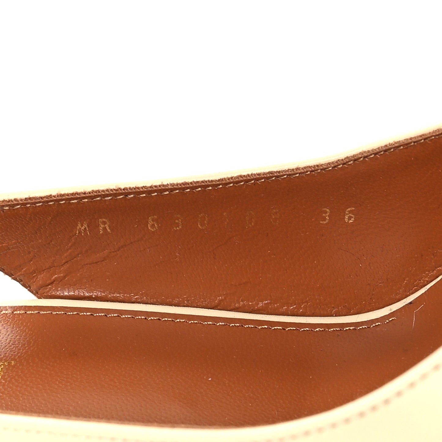 Calfskin Opyum 85 Slingback Pumps 36 Real Beige