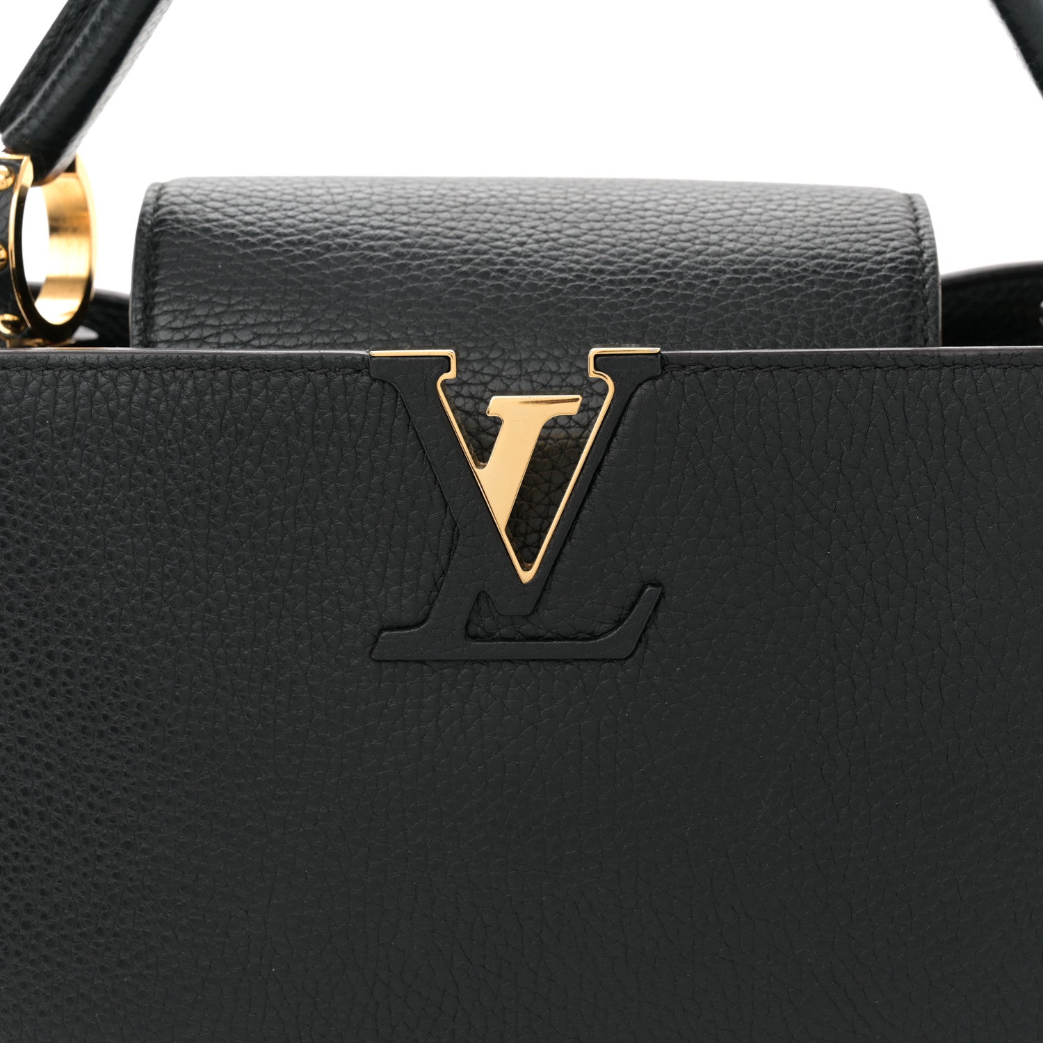 Louis Vuitton Taurillon Capucines PM Black 7 of 11