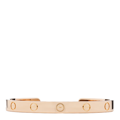 Cartier 18K Pink Gold LOVE Cuff Bracelet 17 1 of 3
