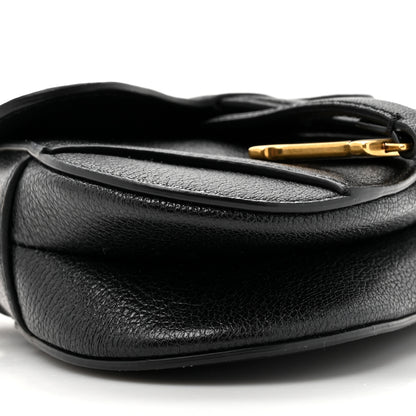 Christian Dior Goatskin Micro Saddle Bag Black 9 of 9
