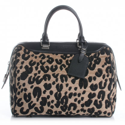 Louis Vuitton Jacquard Velvet Leopard Print Stephen Sprouse Speedy 1 of 7