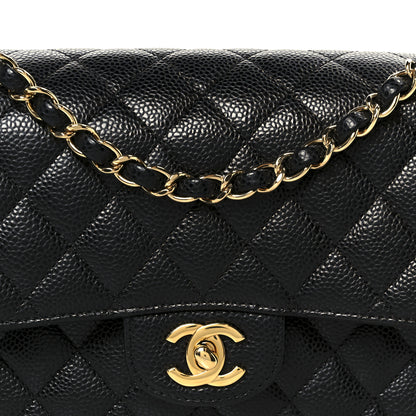 Chanel Caviar Quilted Medium Double Flap Black 9 of 11