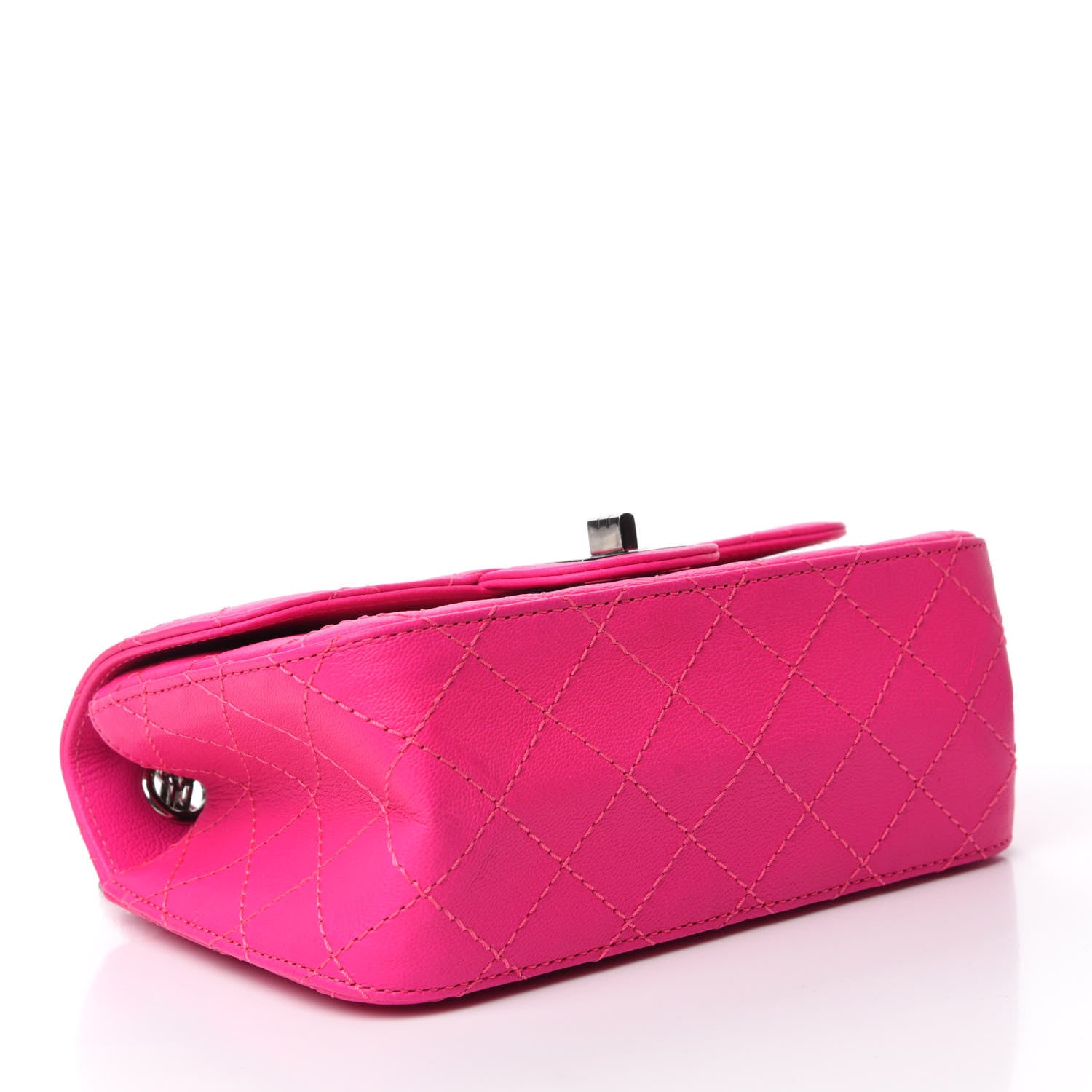Chanel Goatskin Quilted 2.55 Reissue Mini Flap Fluorescent Pink 4 of 11