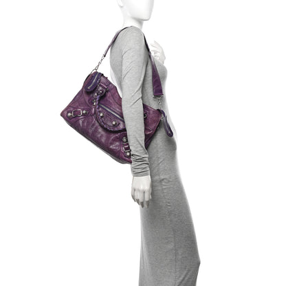 Balenciaga Agneau Giant 21 Silver Hardware City Raisin 2 of 14