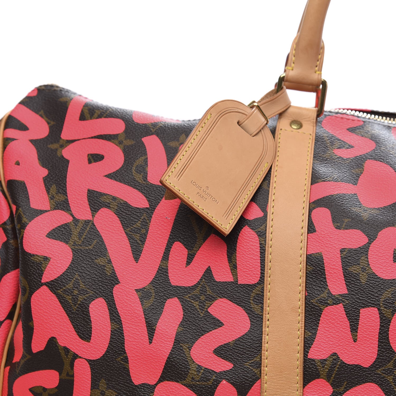 Louis Vuitton Monogram Graffiti Keepall 50 Fuchsia 7 of 10