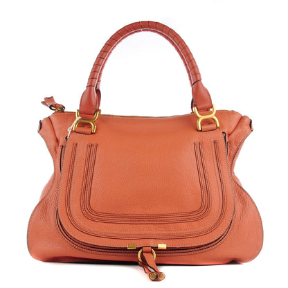 Chloe Calfskin Medium Marcie Satchel Coral 1 of 7