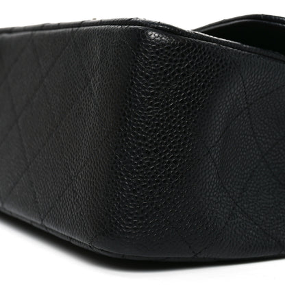 Chanel Caviar Quilted Jumbo Double Flap Black 10 of 11
