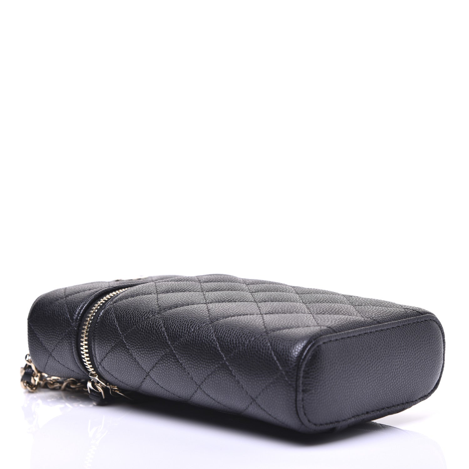 Chanel Caviar Quilted Phone Holder With Chain Black 7 of 23