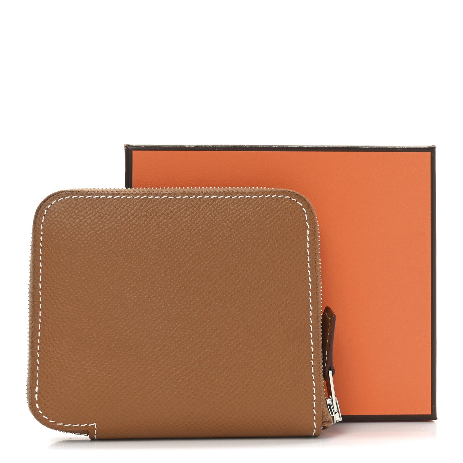 Hermes Epsom Silk'in Compact Wallet Gold 7 of 7