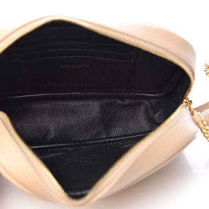 Saint Laurent Grain De Poudre Matelasse Monogram Mini Lou Camera Bag New Powder 5 of 16