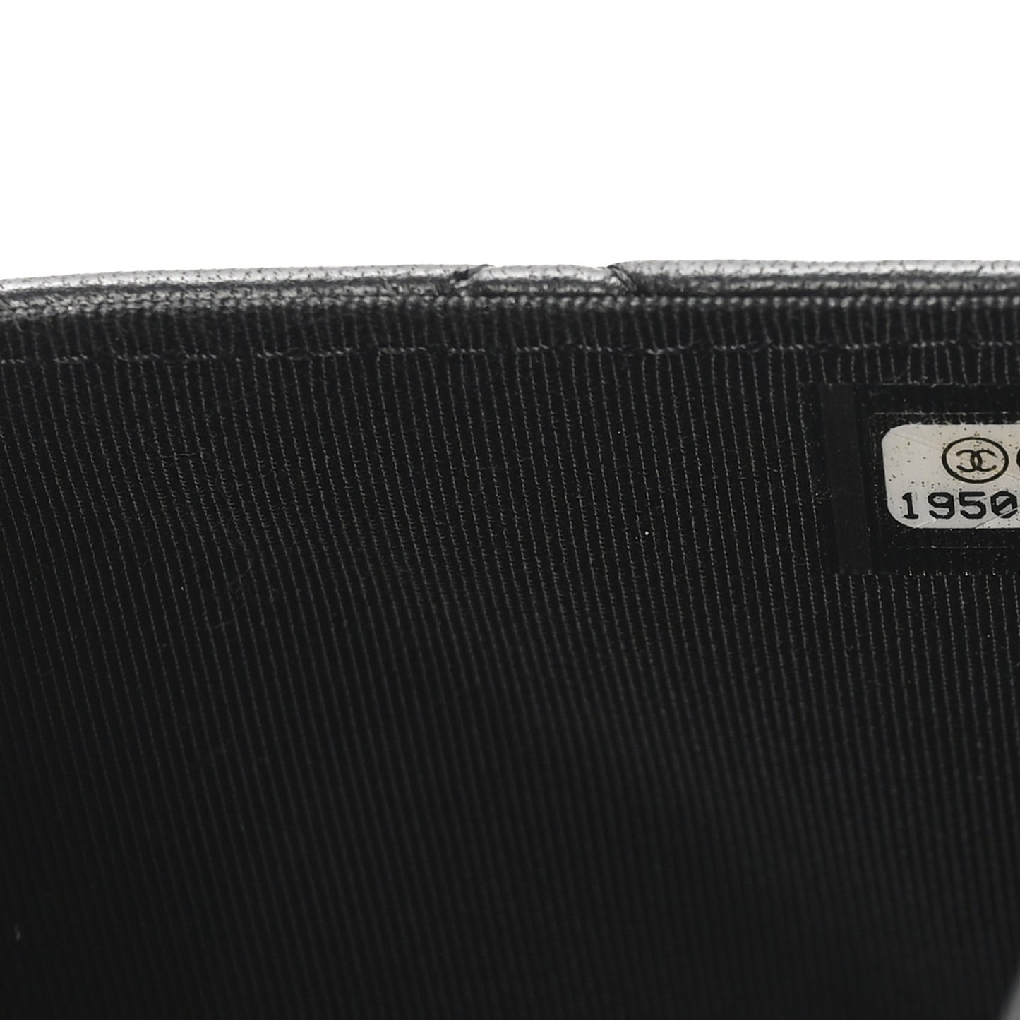 Lambskin Quilted Wallet On Chain WOC Black