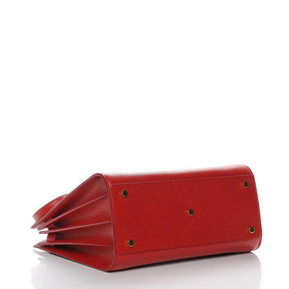 Saint Laurent Grained Calfskin Small Sac De Jour New Red 5 of 8