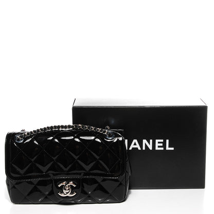 Chanel Patent Quilted Small Coco Shine Flap Black 5 of 9