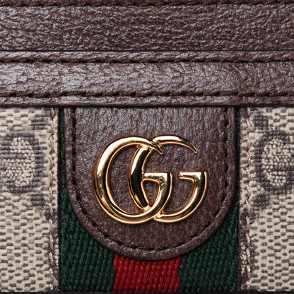 Gucci GG Supreme Monogram Ophidia Card Holder Brown 11 of 12