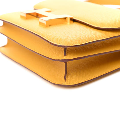 Hermes Epsom Constance 18 Jaune Ambre 9 of 10