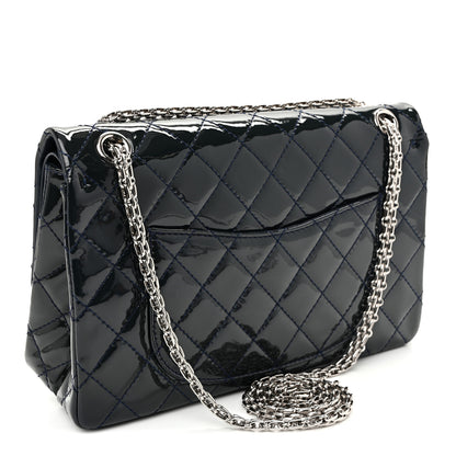 Chanel Patent Quilted 2.55 Reissue 226 Flap Blue 4 of 21