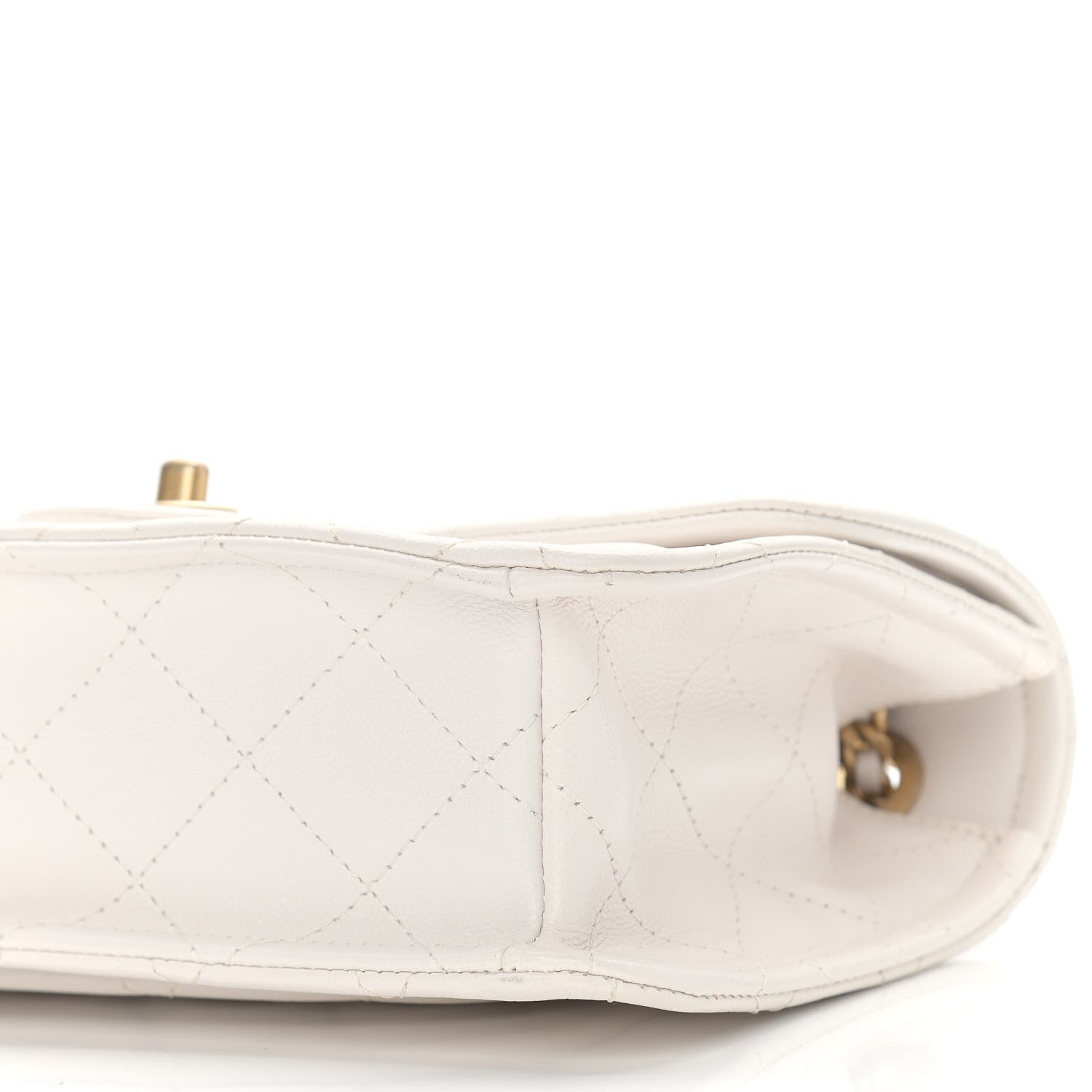 Chanel Caviar Quilted Medium Sweet Classic Flap White 10 of 10