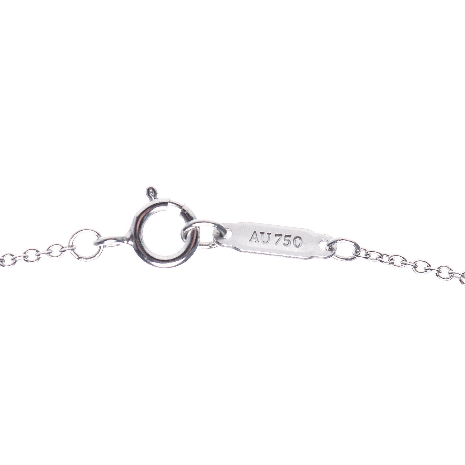 Tiffany 18K White Gold Pearl Diamond Freshwater Pearl 6.5-7mm Pendant Necklace 6 of 7