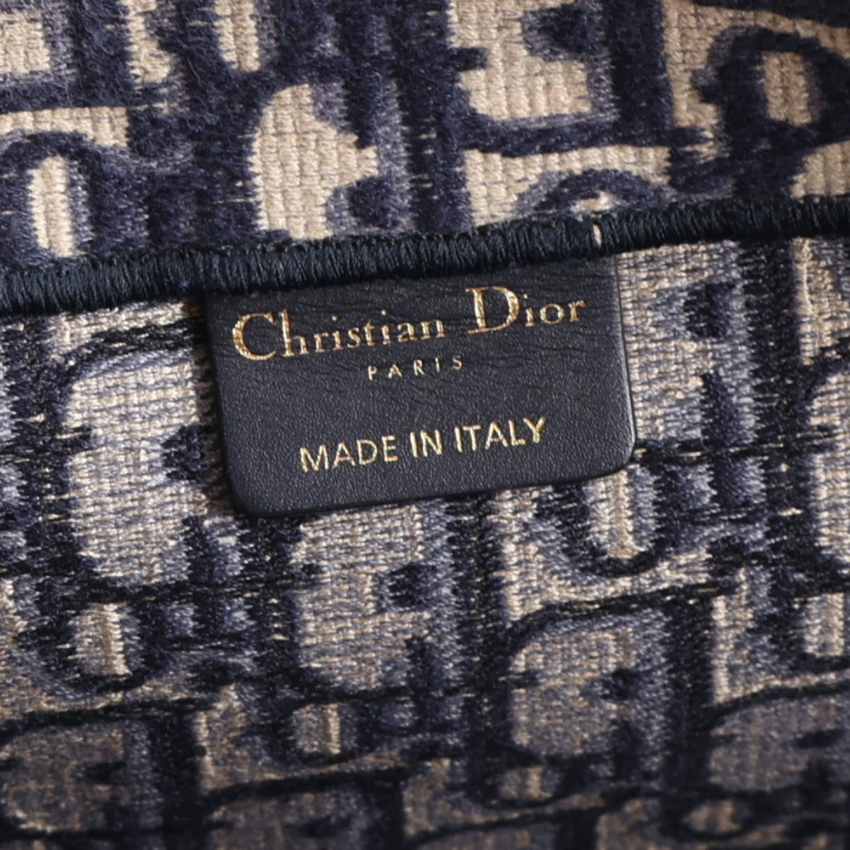 Christian Dior Oblique Large Book Tote Blue Multicolor 5 of 9