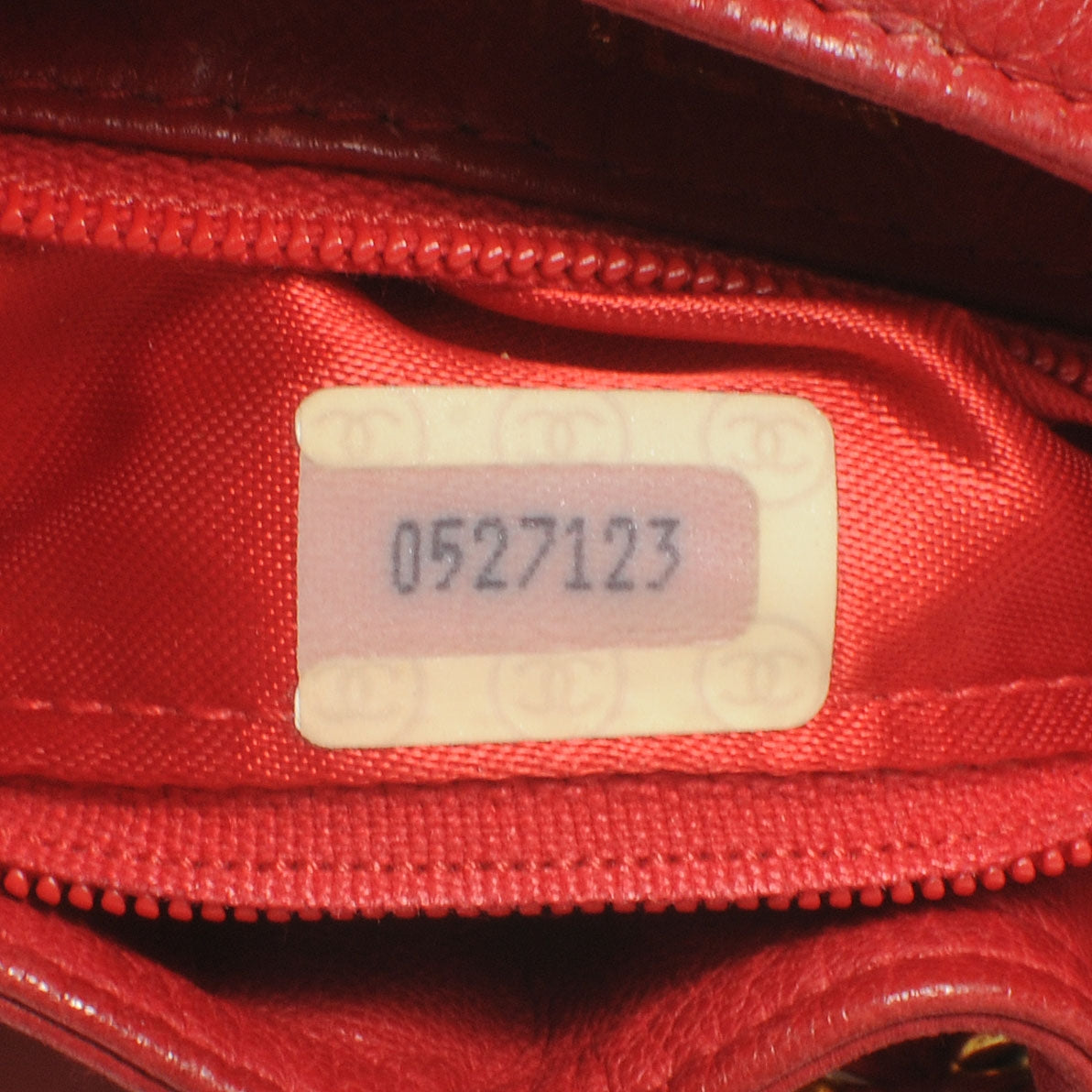 Lambskin Drawstring Pouch Bag Red