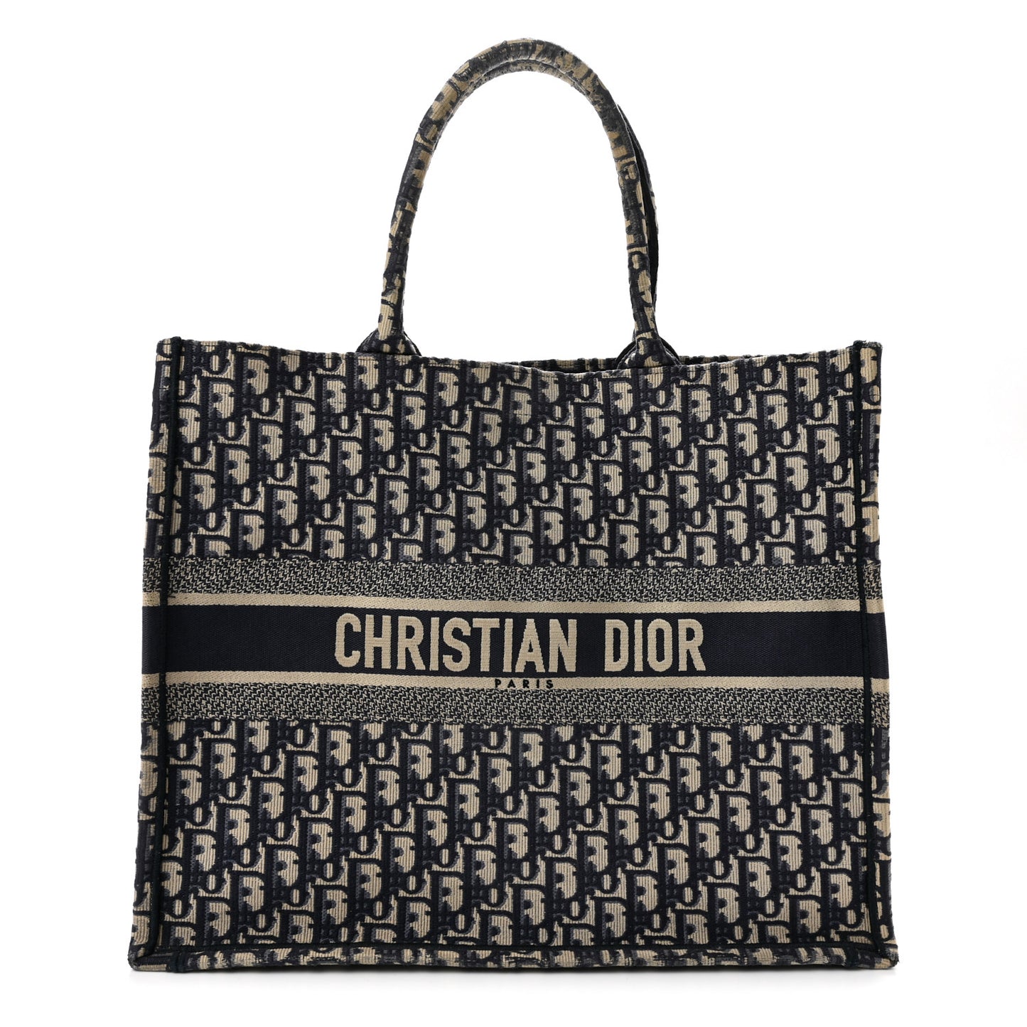 Oblique Large Book Tote Blue Multicolor