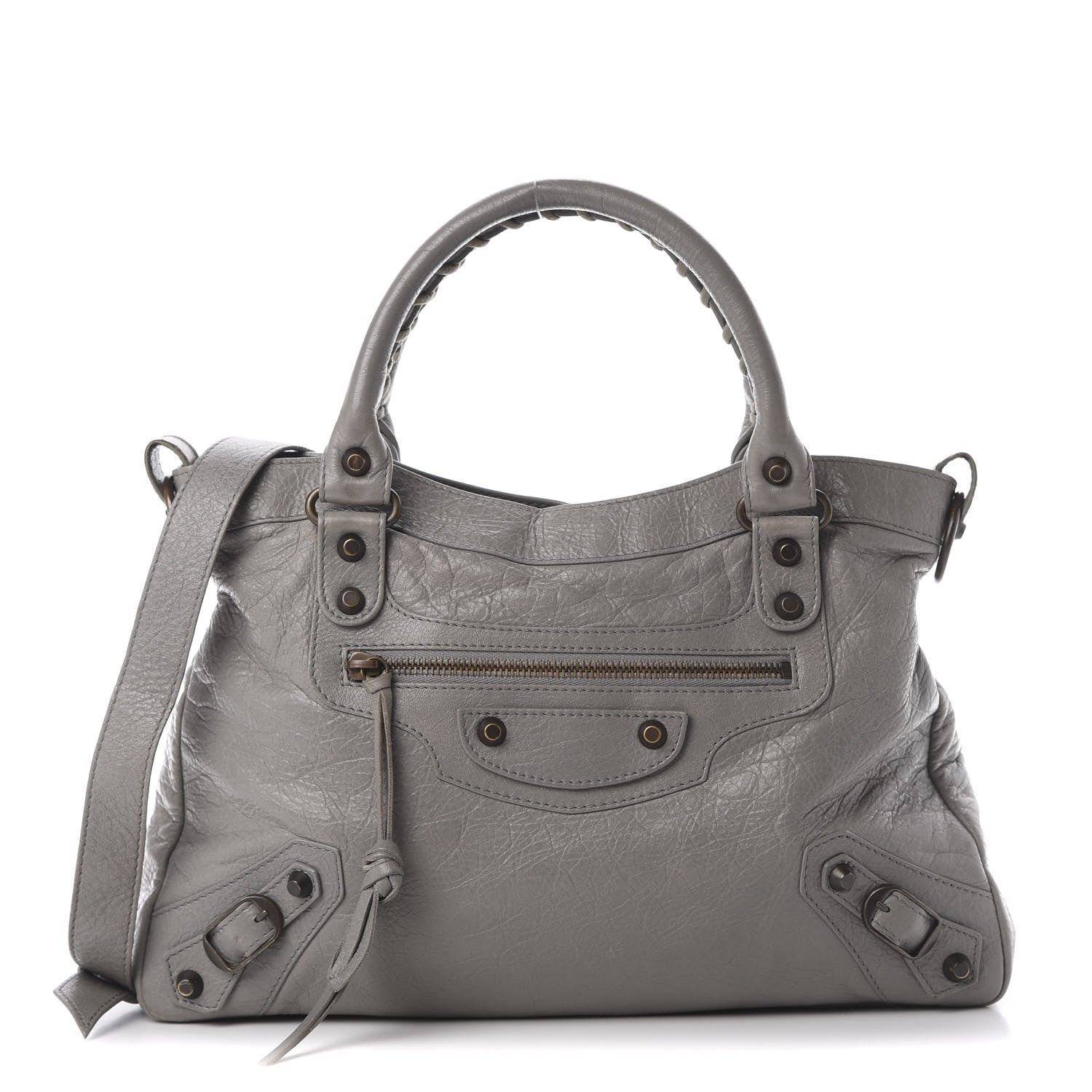 Balenciaga Agneau Classic Hardware Town Gris Pyrite 1 of 15