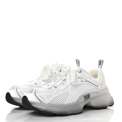 Christian Dior Matte Technical Fabric Mesh Dior Vibe Sneakers 37 White Silver 3 of 11