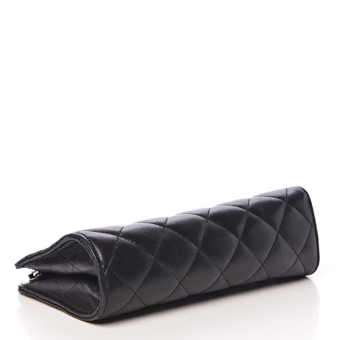 Lambskin Quilted Cosmetic Case Black