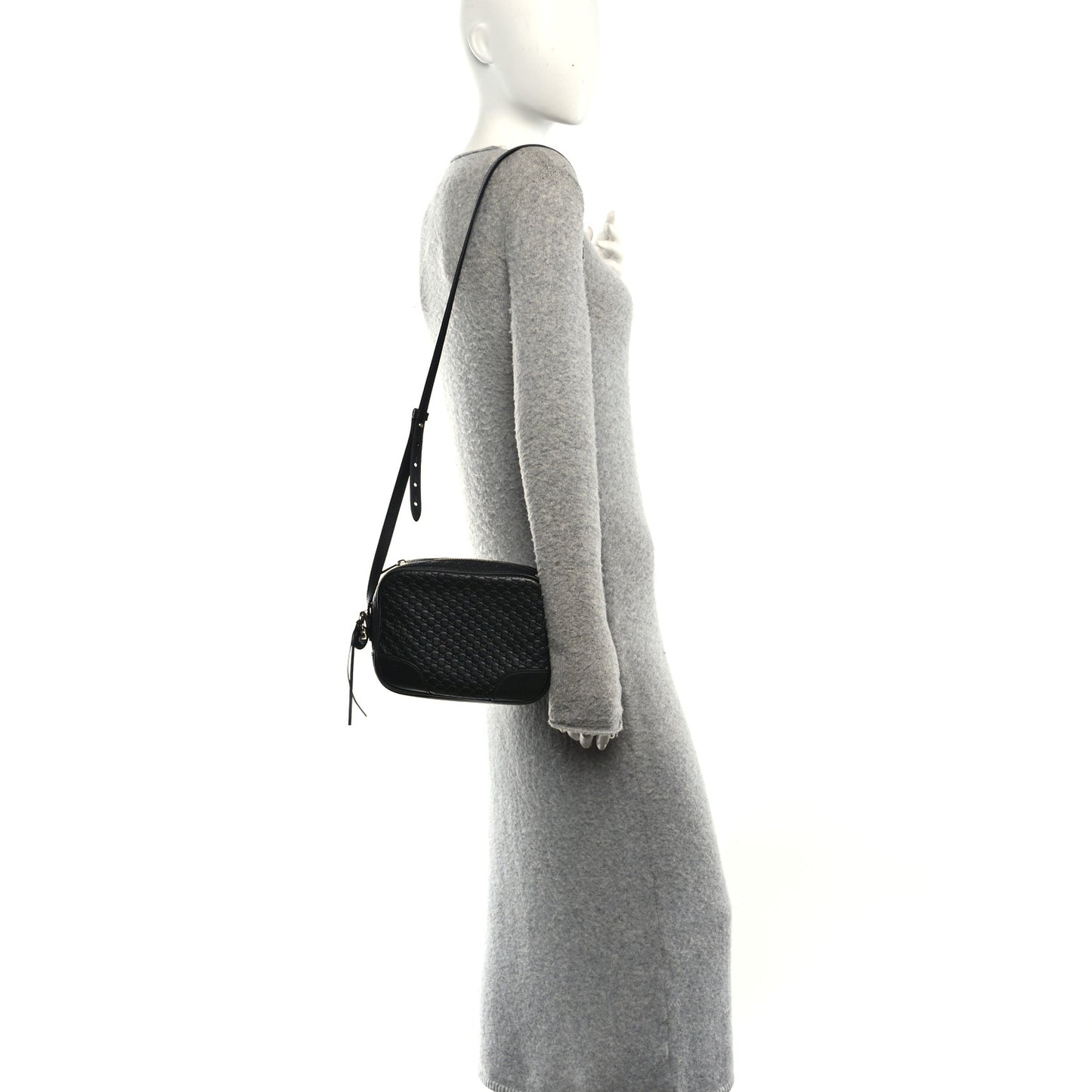 Microguccissima Mini Bree Messenger Bag Black