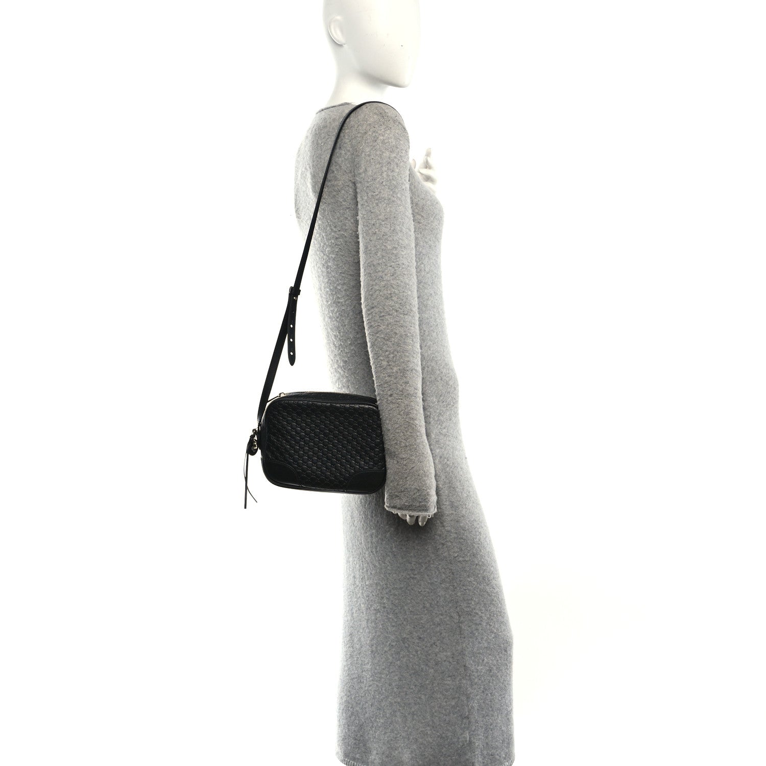 Gucci Microguccissima Mini Bree Messenger Bag Black 2 of 10