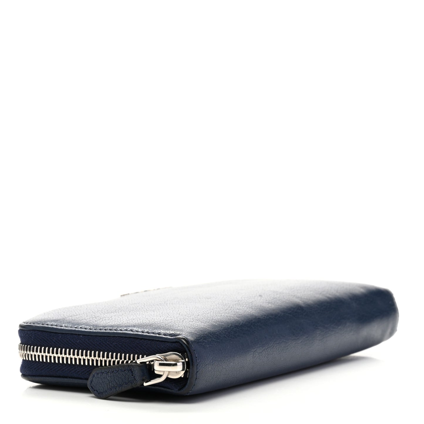 Sugar Goatskin Pandora Zip Around Wallet Night Blue