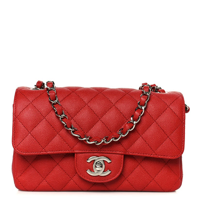 Chanel Caviar Quilted Mini Rectangular Flap Red 1 of 11