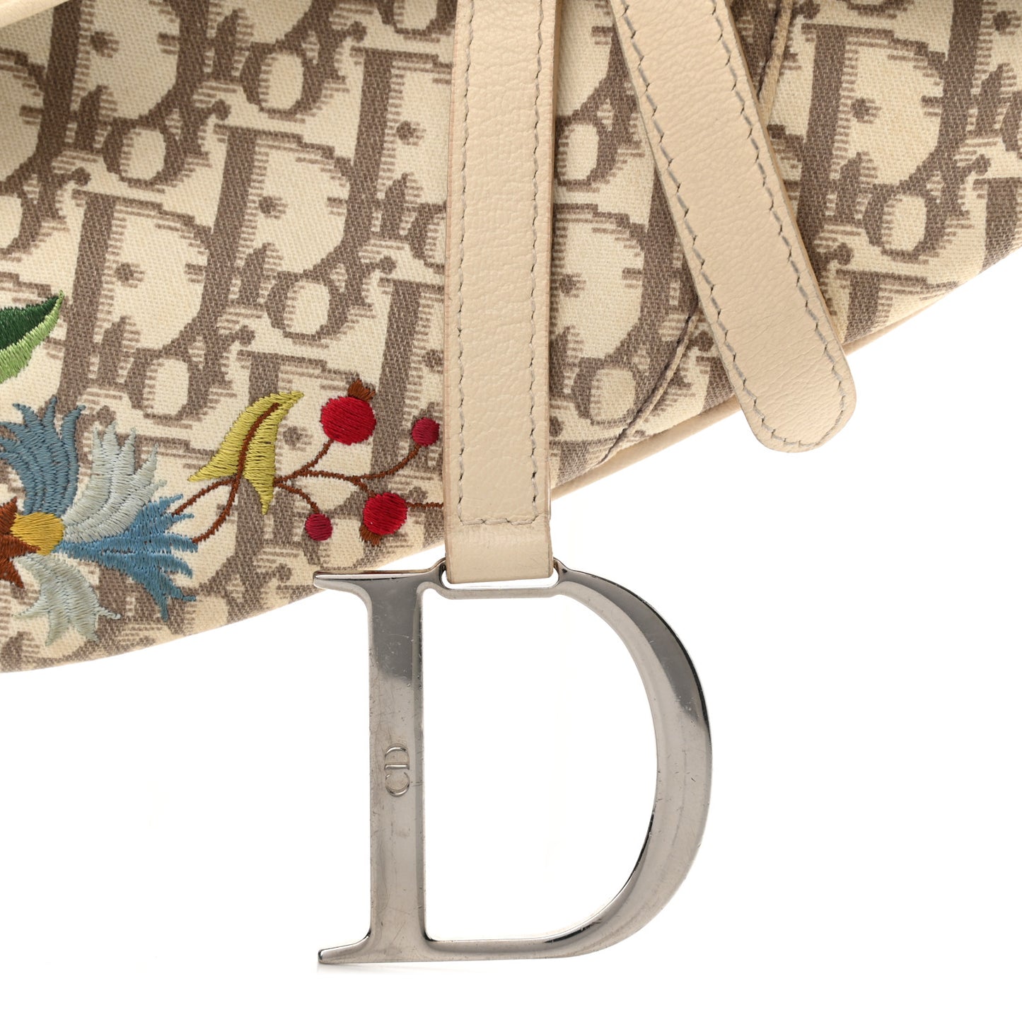 Monogram Vintage Flowers Saddle Bag Beige