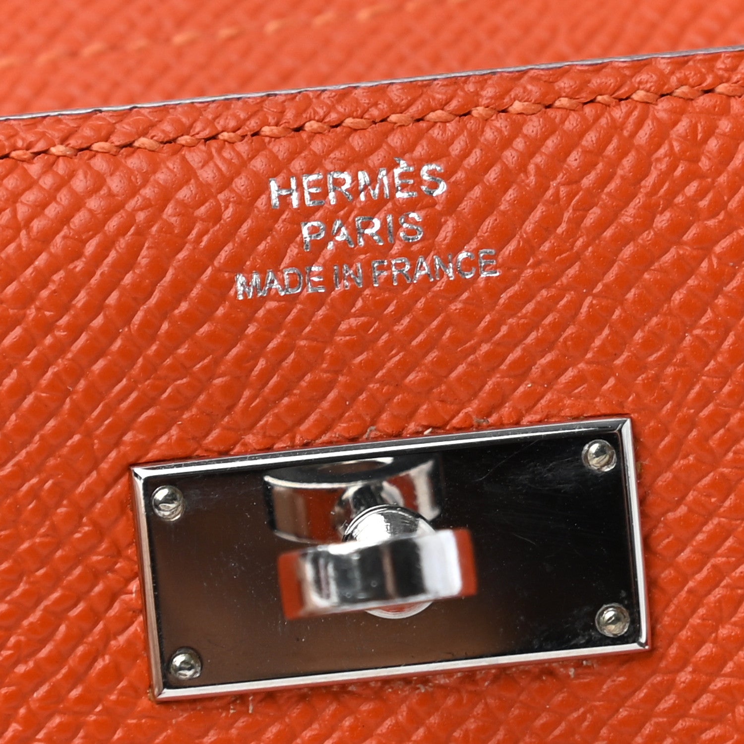 Hermes Epsom Medium Kelly Wallet Feu 6 of 6