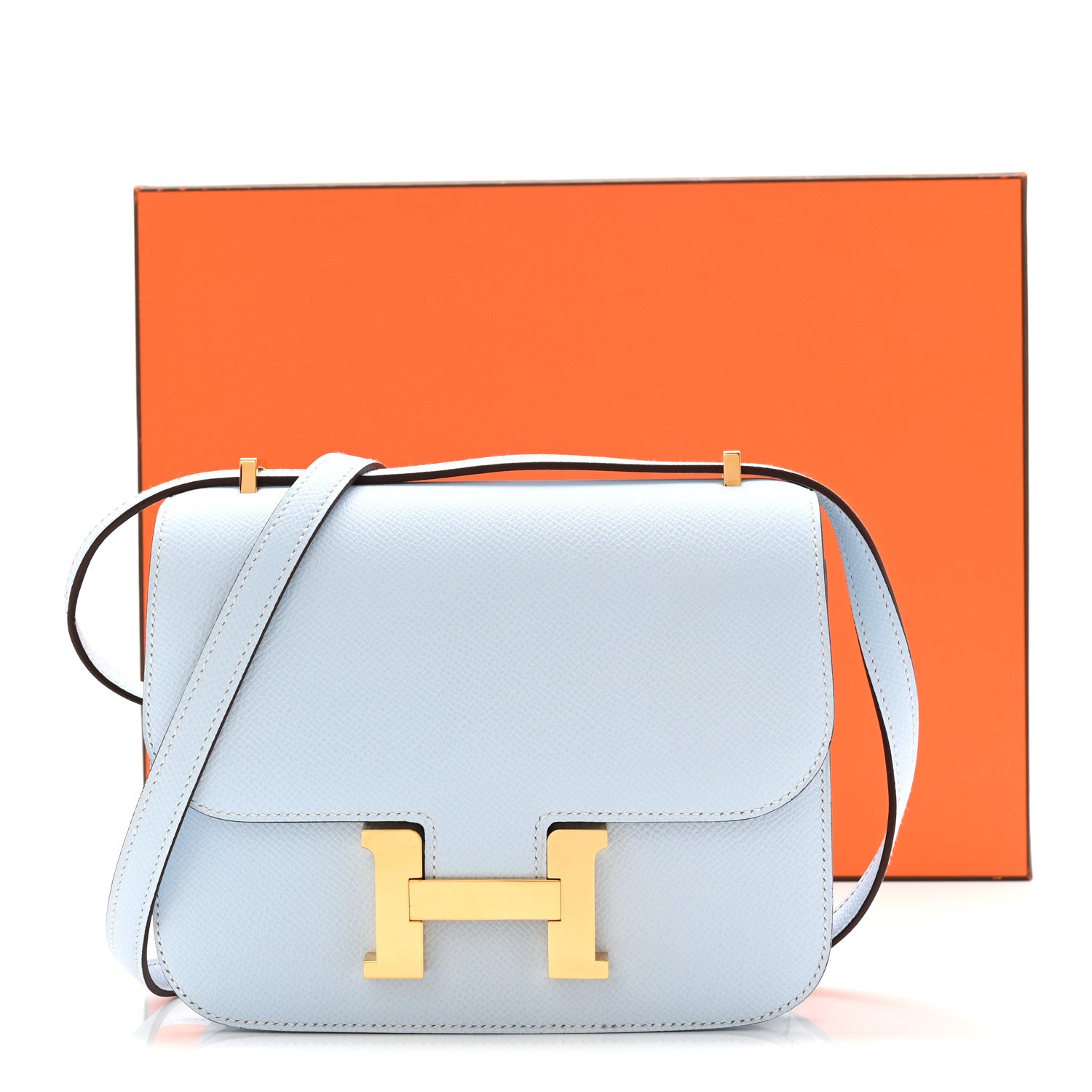 Hermes Epsom Constance 18 Bleu Brume 11 of 11