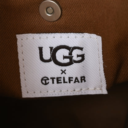 Telfar X UGG Suede Shearling Small Shopping Bag Chestnut 6 of 8