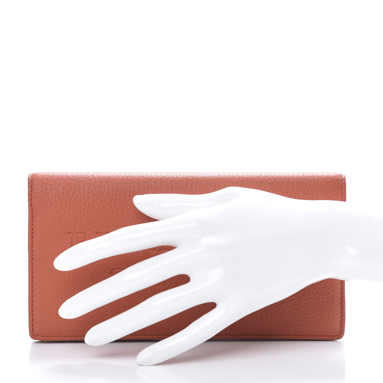 Burberry Calfskin Hastings Continental Wallet Orange 2 of 8