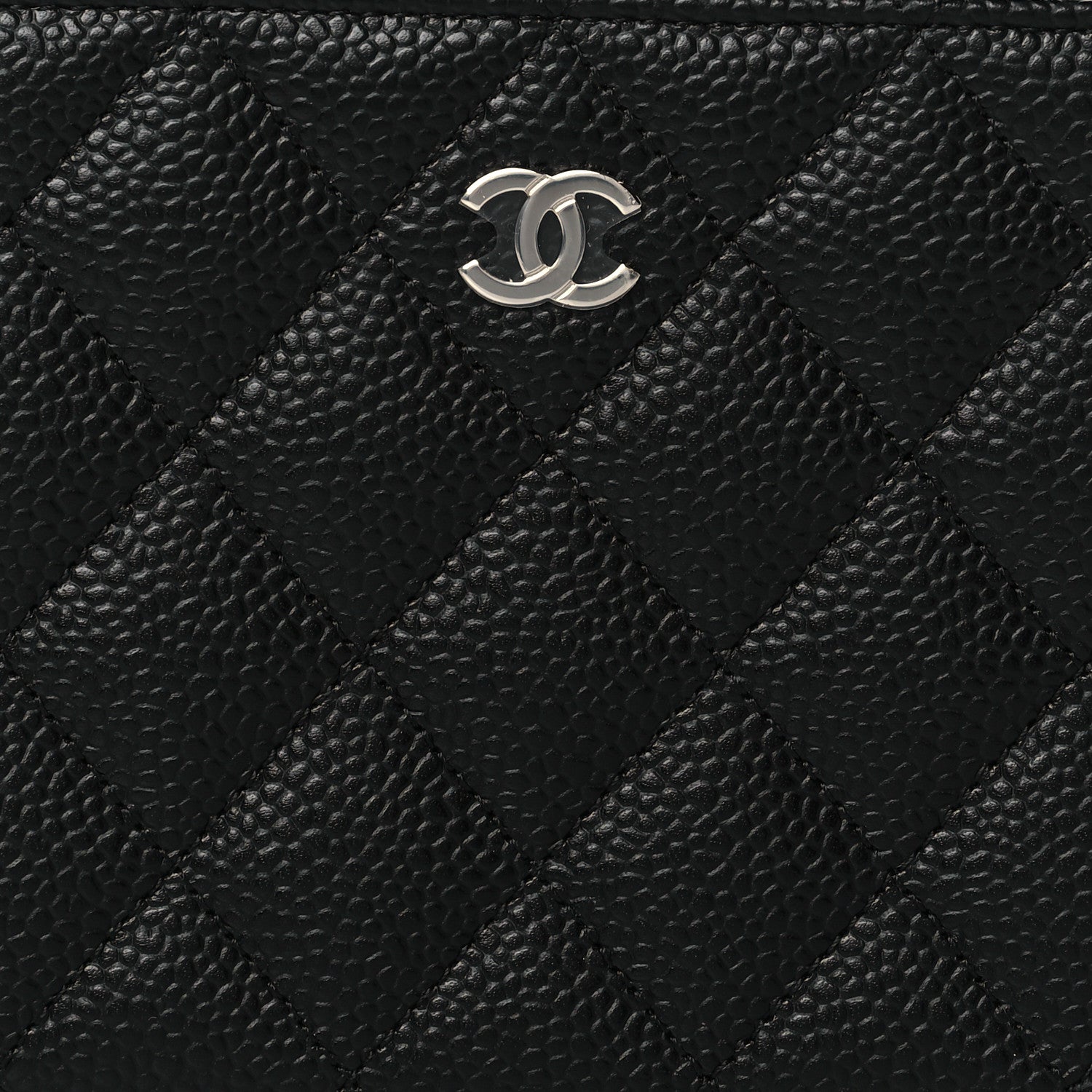 Chanel Caviar Quilted Large Gusset Zip Around Wallet Black 9 of 10
